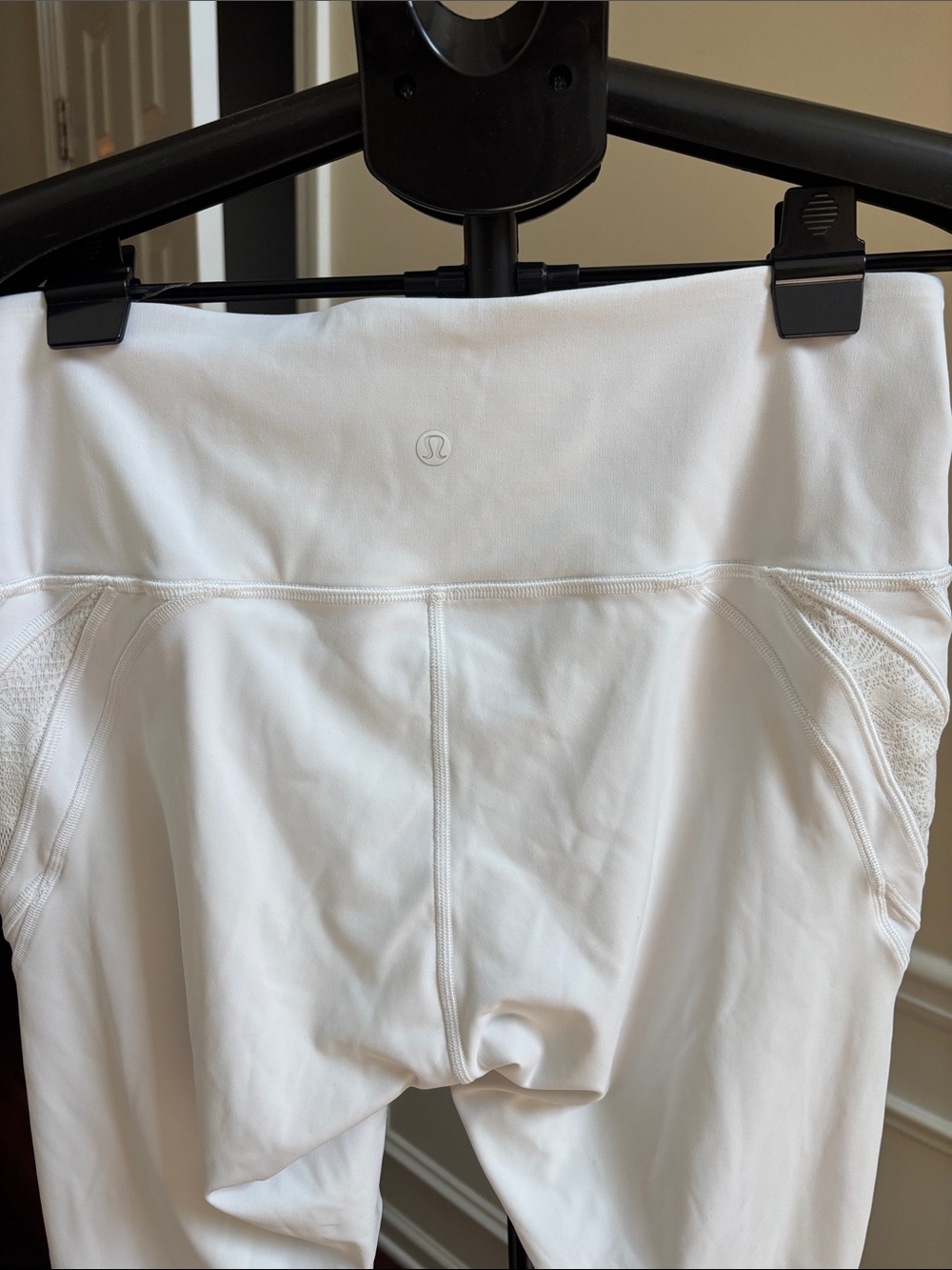 lululemon Wunder Under White High-rise Lace 25”Leggings size 12 - Picture 4 of 8